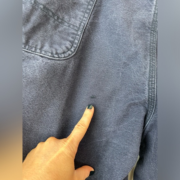 Carhartt Men’s FR Washed Duck Work Dungaree Dark Navy 100791-410 (Sz 42 X 30) - Picture 11 of 11